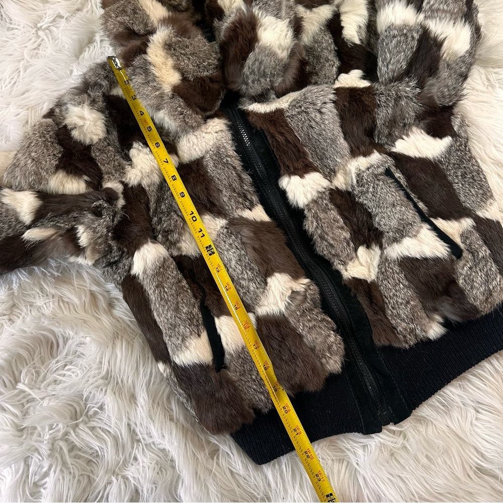 Dino Rico • Vintage Patchwork Rabbit Fur Coat - Picture 8 of 16